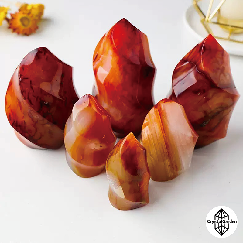 Carnelian Flame Ornament - Image 3