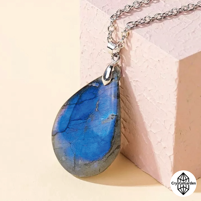 Labradorite Teardrop Pendants - Image 4