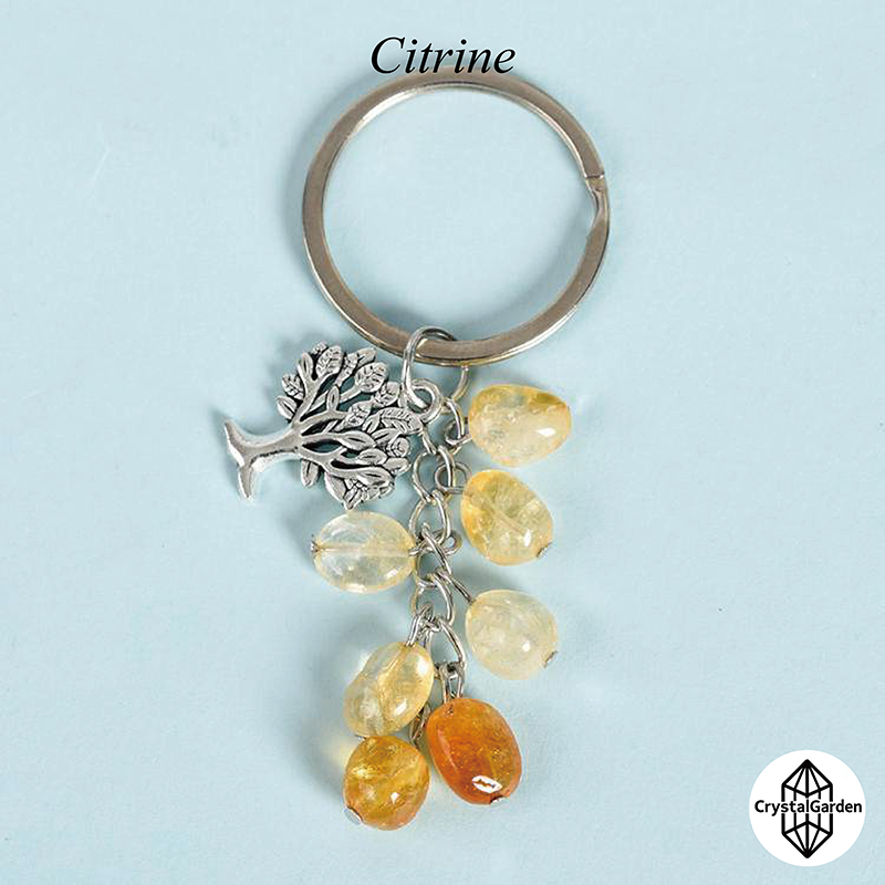 Raw Stone Life Tree Key Chains - Image 11