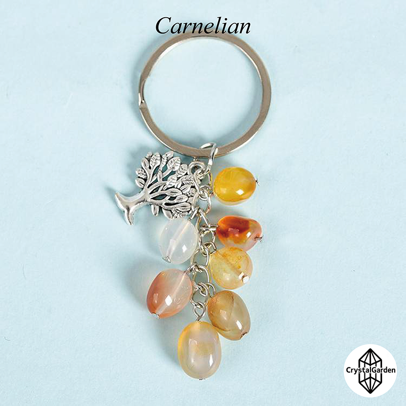 Raw Stone Life Tree Key Chains - Image 10