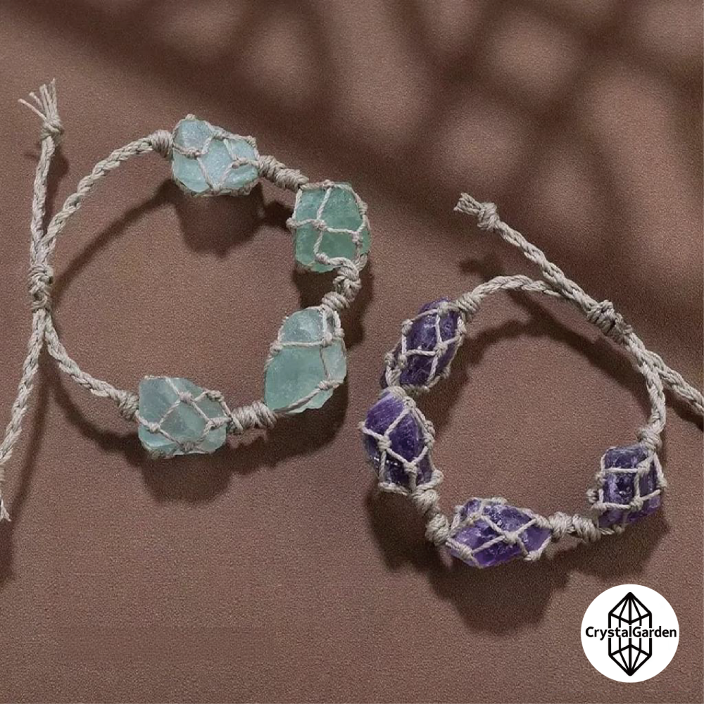Natural Crystal Raw Stone bracelet - Image 3