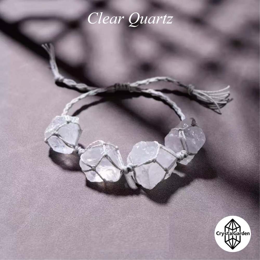 Natural Crystal Raw Stone bracelet - Image 5