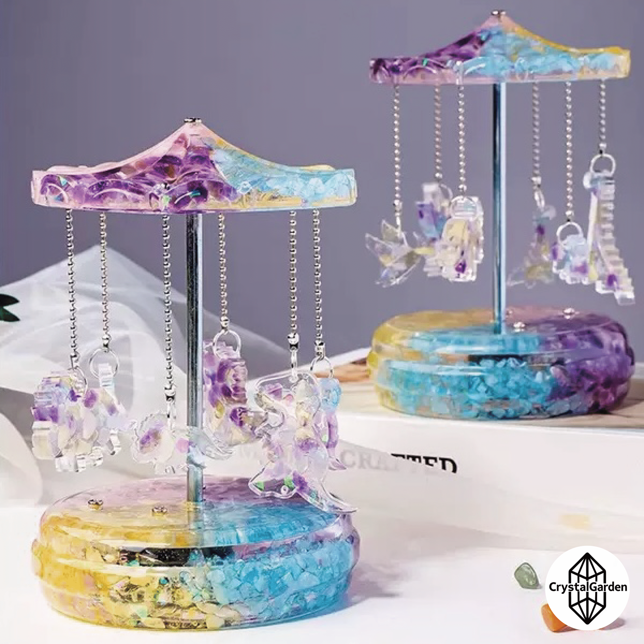 Natural Crystal Chips Music Box - Image 5