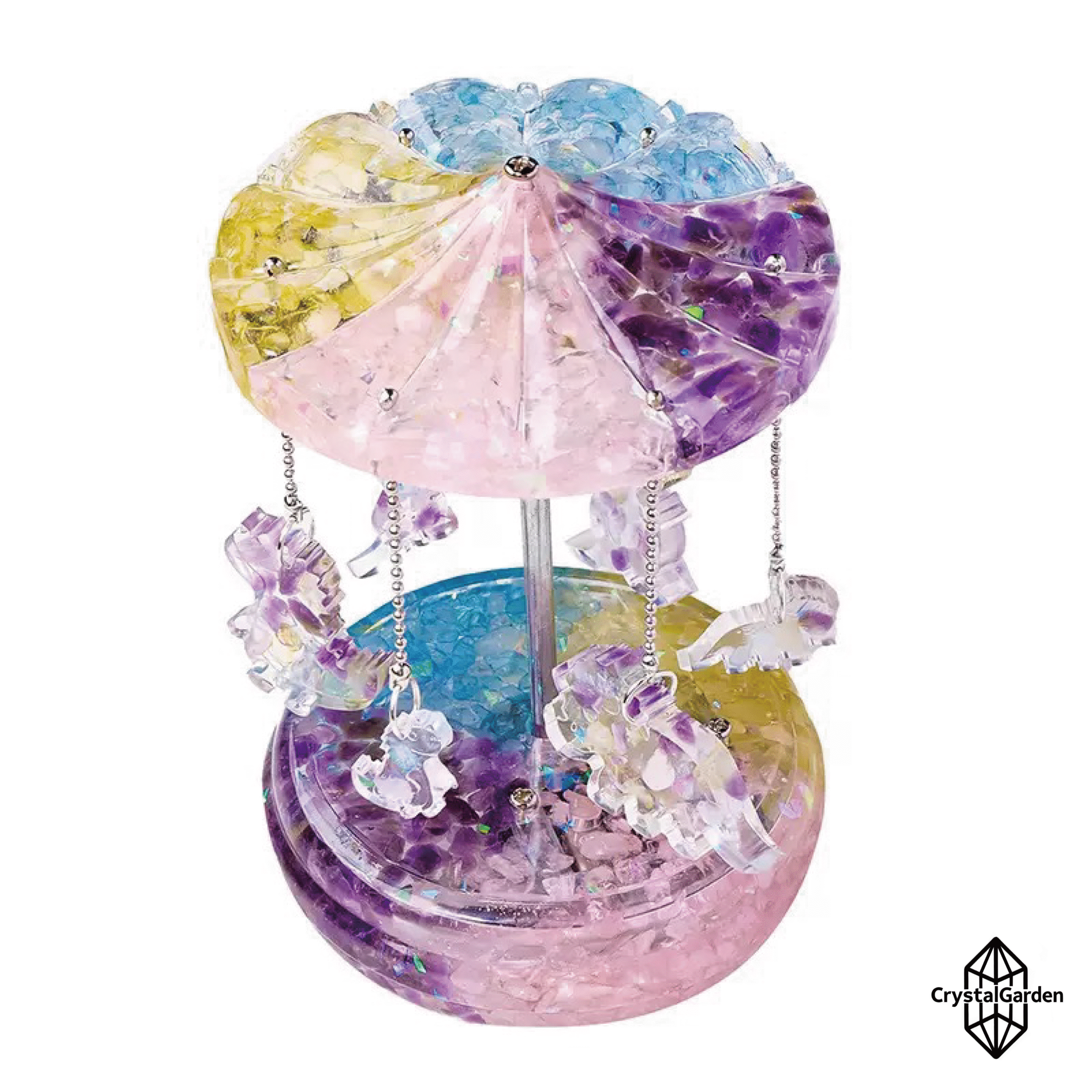 Natural Crystal Chips Music Box - Image 4