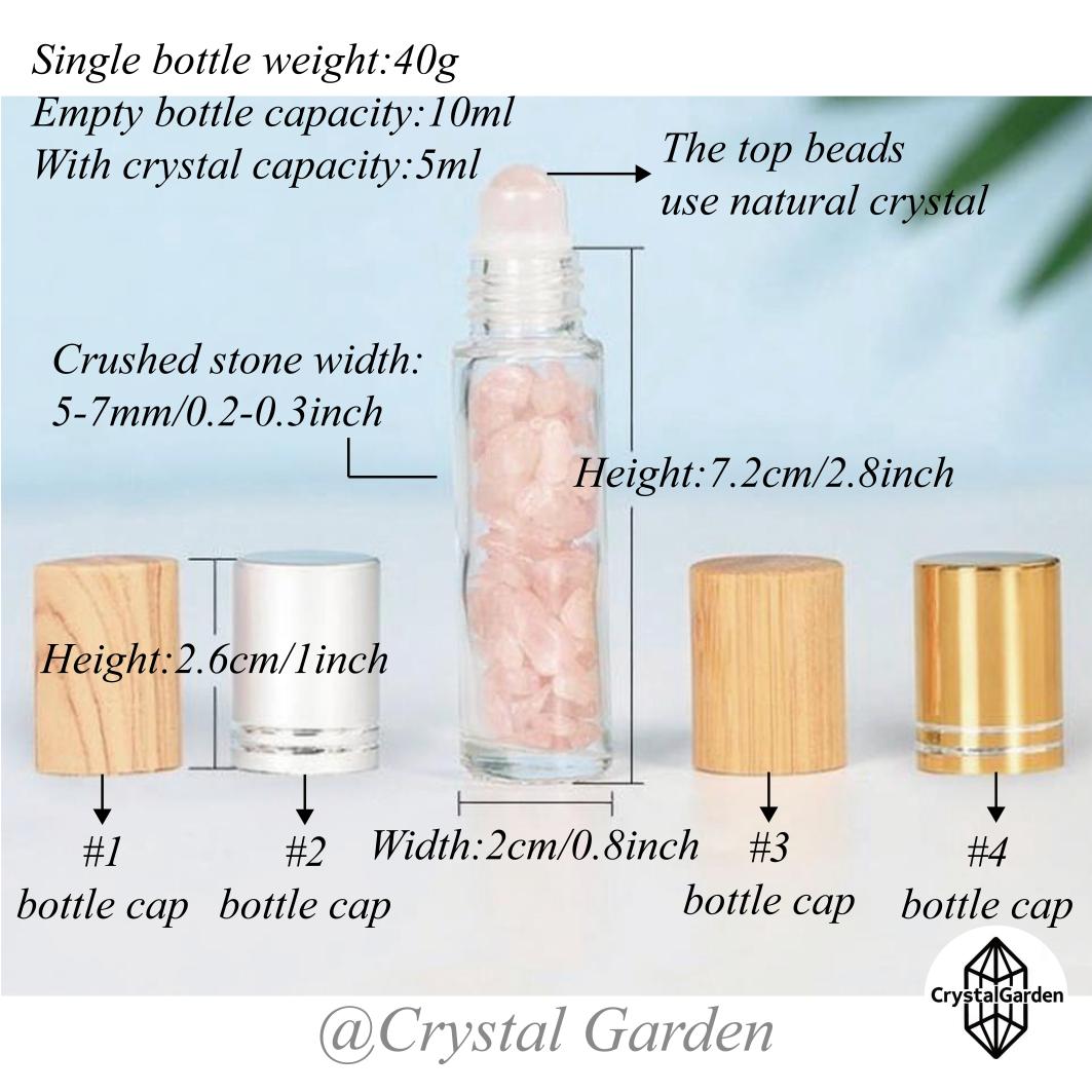 Crystal Crushed Stone Beaded Bottle - Image 2